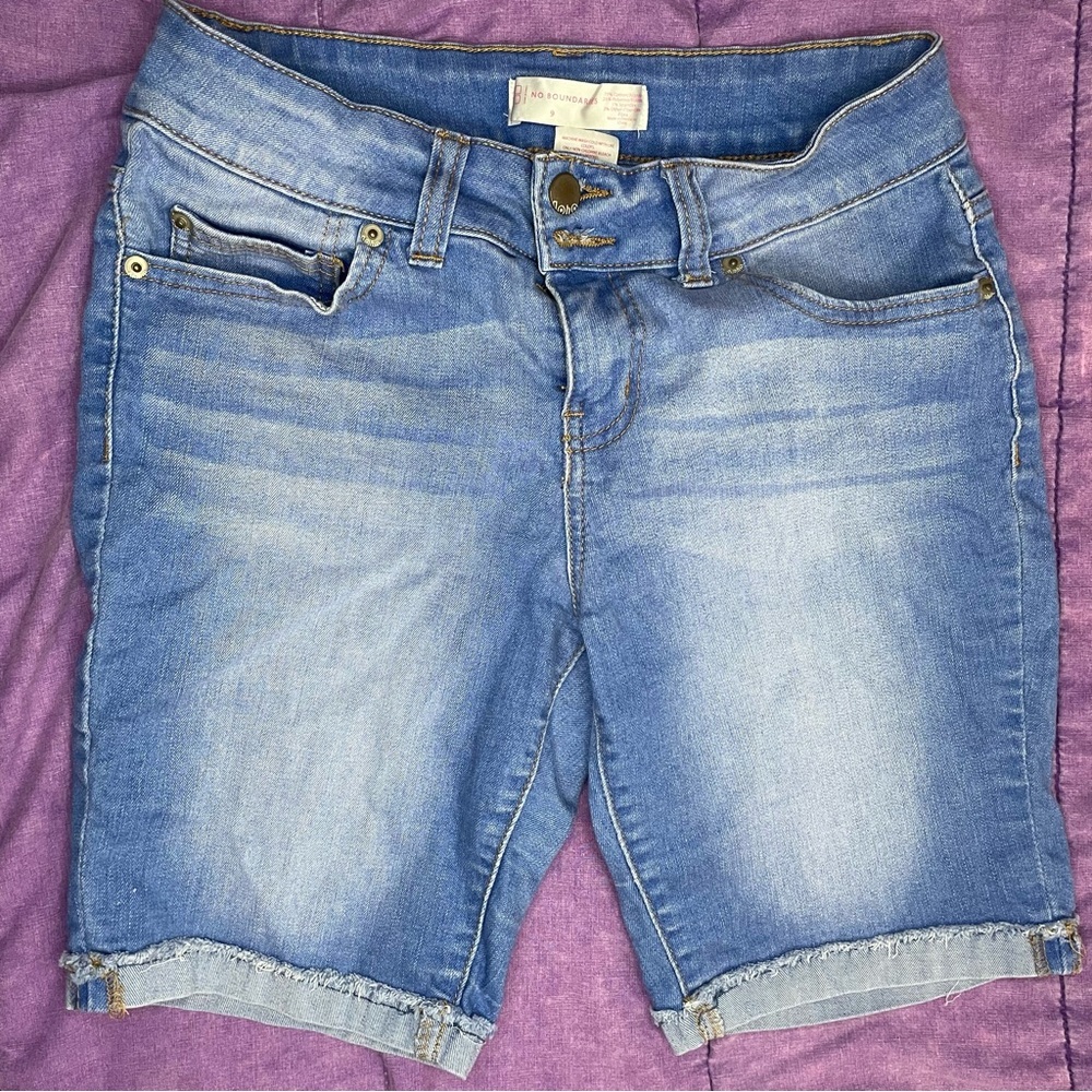 Light Blue Denim Shorts